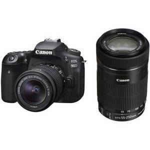 EOS 90D DSLR Camera with 18-55mm and 55-250mm Lenses Kit