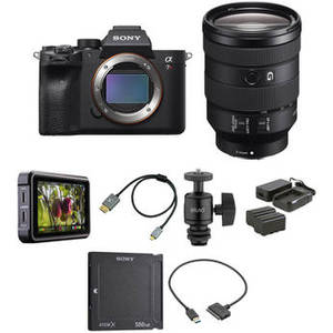 Alpha a7R IV Mirrorless Digital Camera with 24-105mm Lens and Cine Kit