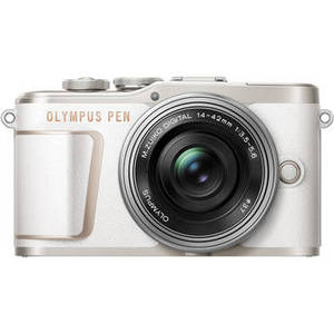 PEN E-PL10 Mirrorless Digital Camera with 14-42mm Lens (White)