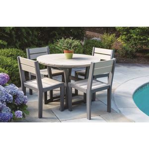 Cafe Fusion Round Dining Table plus Chairs