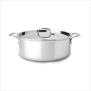 D3 Stainless Steel 6 Qt. Stock Pot with Lid