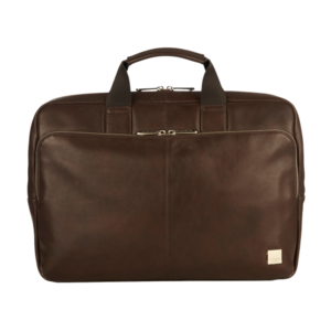 Knomo London Newbury Men's 15-inch Leather Laptop Briefcase