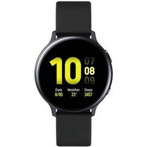 Galaxy Watch Active2 Bluetooth Smartwatch (Aluminum, 44mm, Aqua Black, International)