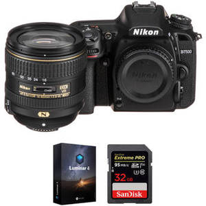 D7500 DSLR Camera with 16-80mm Lens and Software Kit