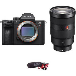 Alpha a7R III Mirrorless Digital Camera with 24-70mm f/2.8 Lens and Microphone Kit