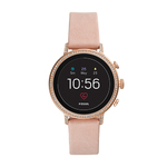 Ladies Q Venture Gen 4 HR Smartwatch Blush Leather Strap