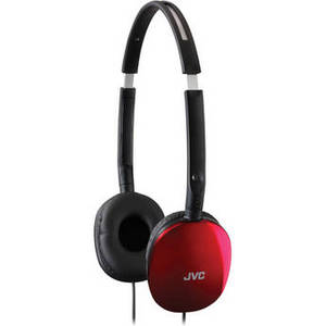 HA-S160 FLATS On-Ear Stereo Headphones (Red)