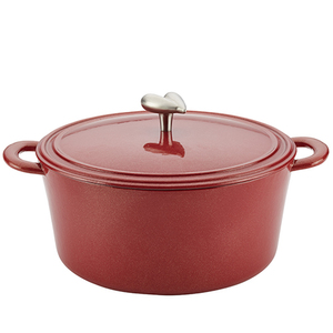 6qt Cast Iron Dutch Oven Sienna Red