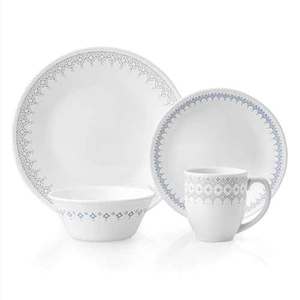 Evening Lattice 16pc Round Dinnerware Set