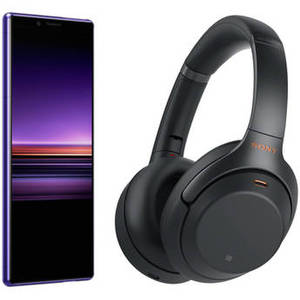 Xperia 1 J8170 128GB Smartphone & Noise-Canceling Headphones Kit (Unlocked/Purple)