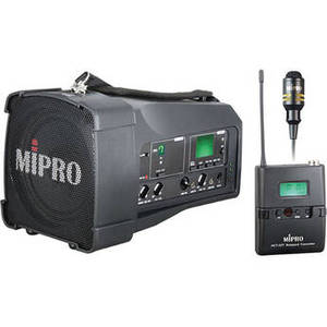 MA-100SB/ACT-32T Portable PA System with Bodypack Transmitter and Lavalier Mic (5NC Band: 542 to 566 MHz)