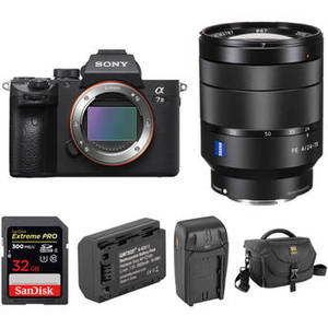 Alpha a7 III Mirrorless Digital Camera with 24-70mm f/4 Lens and Accessory Kit