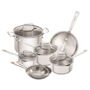 Stainless Steel 12-Piece Cookware Set