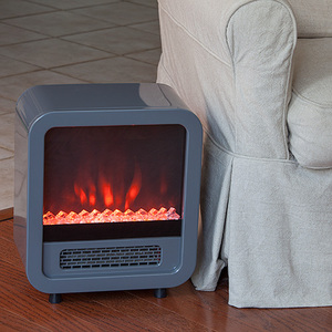 Silver Skyline Electric Fireplace