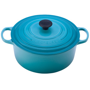 7.25qt Signature Cast Iron Round Dutch Oven Caribbean