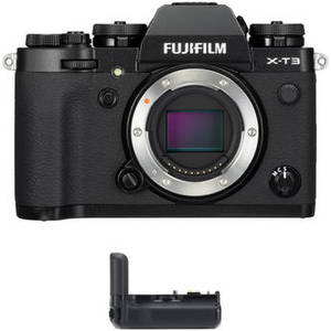 X-T3 Mirrorless Digital Camera Body with Battery Grip Kit (Black)