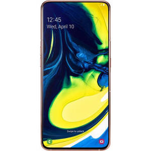 Galaxy A80 A805F Dual-SIM 128GB Smartphone (Unlocked, Angel Gold)