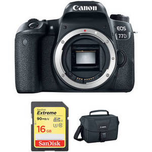 EOS 77D DSLR Camera Body with Accessory Kit