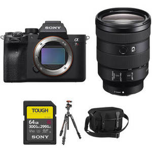 Alpha a7R IV Mirrorless Digital Camera with 24-105mm Lens and Tripod Kit