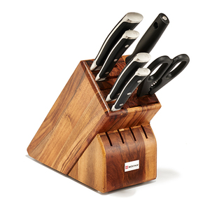 7pc Classic Ikon Knife Block Set Acacia