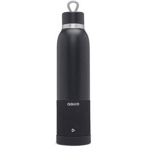 Aquio 16oz Bottle with Bluetooth Waterproof Speaker (Black)