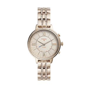 Ladies Q Jacqueline Hybrid Smartwatch Nude Bracelet
