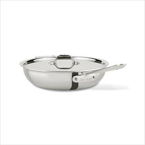 D3 Stainless Steel 4 Qt. Weeknight Pan with Lid
