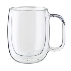 Sorrento Plus 2-Piece Double-Wall Glass Coffee Mug Set