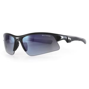 Zone Sunglasses - Black/Blue Mirror