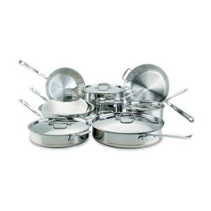 Copper-Core Stainless Steel 14-Piece Cookware Set