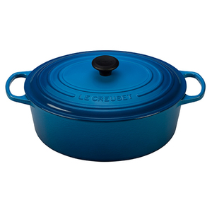 7qt Signature Cast Iron Oval Dutch Oven Marseille