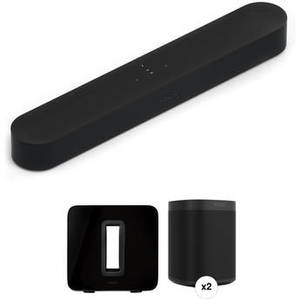 Beam Soundbar with 2 One SL Speakers and SUB Kit (Black)