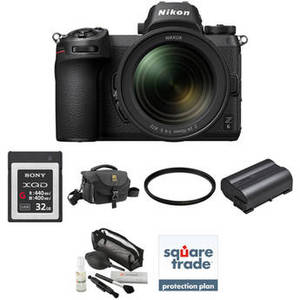 Z 6 Mirrorless Digital Camera with 24-70mm Lens Deluxe Kit