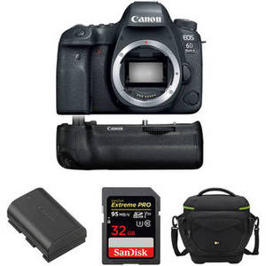 EOS 6D Mark II DSLR Camera Body with Accessory Kit