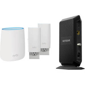 Orbi AC2200 Tri-Band Wireless Router & CM1000 DOCSIS 3.1 Cable Modem Kit