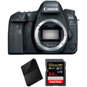 EOS 6D Mark II DSLR Camera Body with Storage Kit