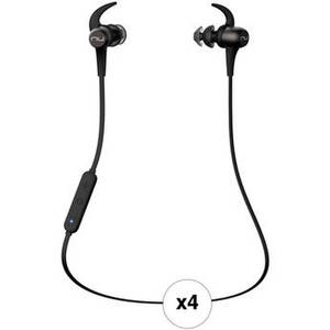BE Sport3 Wireless In-Ear Sports Headphones Kit (Gunmetal, 4-Pack)
