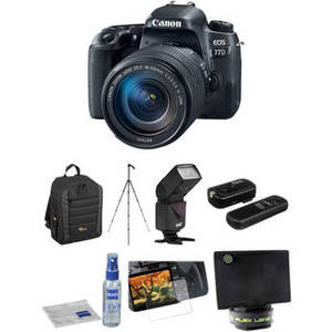 EOS 77D DSLR Camera with 18-135mm USM Lens and Accessories Kit