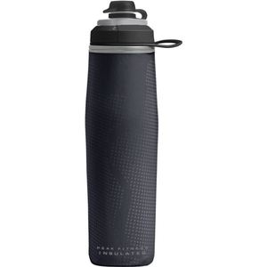 Peak Fitness Chill 24oz/.71L Insulated Sport Bottle - Black/Silver