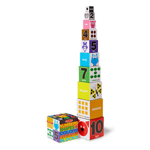 Nesting & Stacking Blocks - Numbers Shapes Colors Ages 2-4 Years