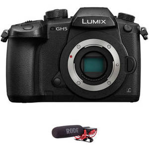 Lumix DC-GH5 Mirrorless Micro Four Thirds Digital Camera with Microphone Kit