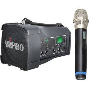 MA-100SB Portable PA with ACT-32H Handheld Wireless Mic (5NC Band: 542 to 566 MHz)