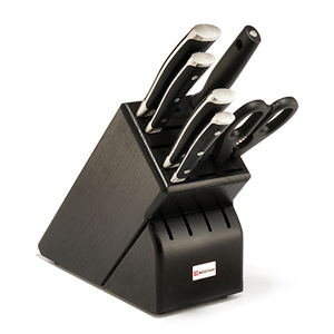 7pc Classic Ikon Knife Block Set Black