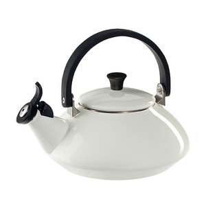 1.6qt Enamel on Steel Zen Kettle White