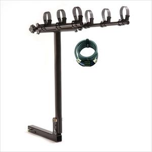 Hitch 3 Hitch Bike Rack plus Doberman Coil Combo Cable Bike Lock