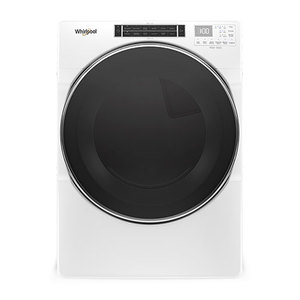 7.4 Cu Ft Front Load Gas Dryer w/ Steam Cycles White