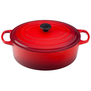 15.5qt Signature Cast Iron Goose Pot Cerise