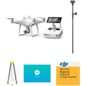 Phantom 4 RTK with D-RTK 2 Mobile Station, Shield Basic, and Accessories Kit
