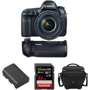 EOS 5D Mark IV DSLR Camera with 24-105mm f/4L II Lens and Accessory Kit