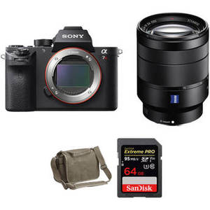 Alpha a7R II Mirrorless Digital Camera with 24-70mm f/4 Lens Professional Kit